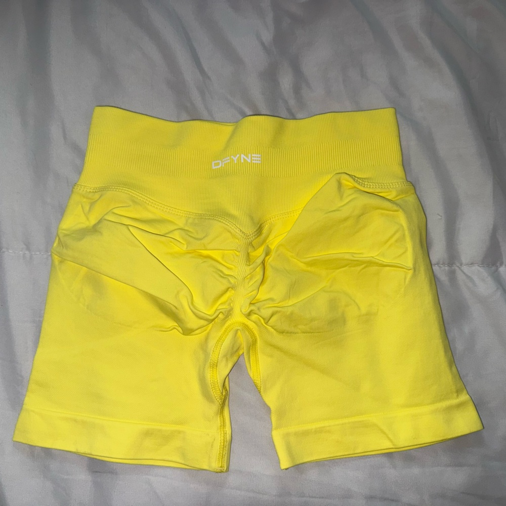 Women's Yellow Bike Shorts